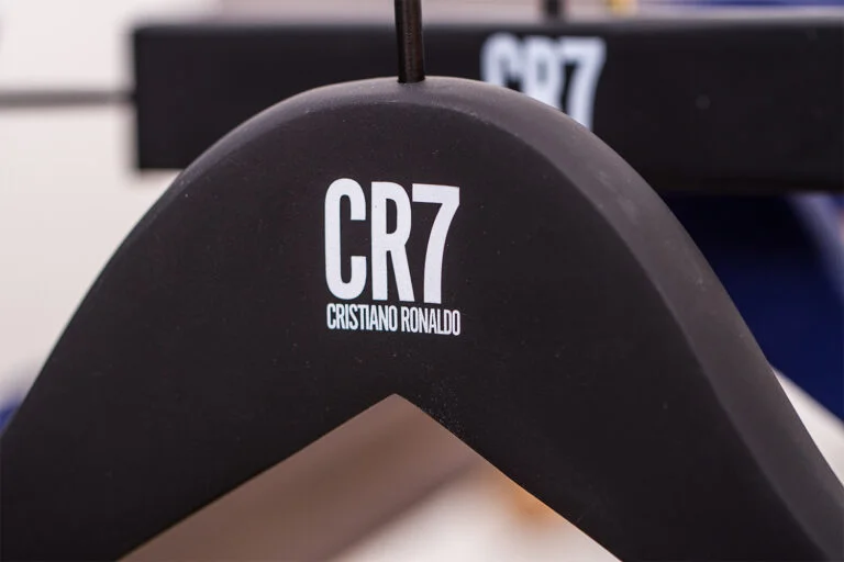 Hanger with customer logo