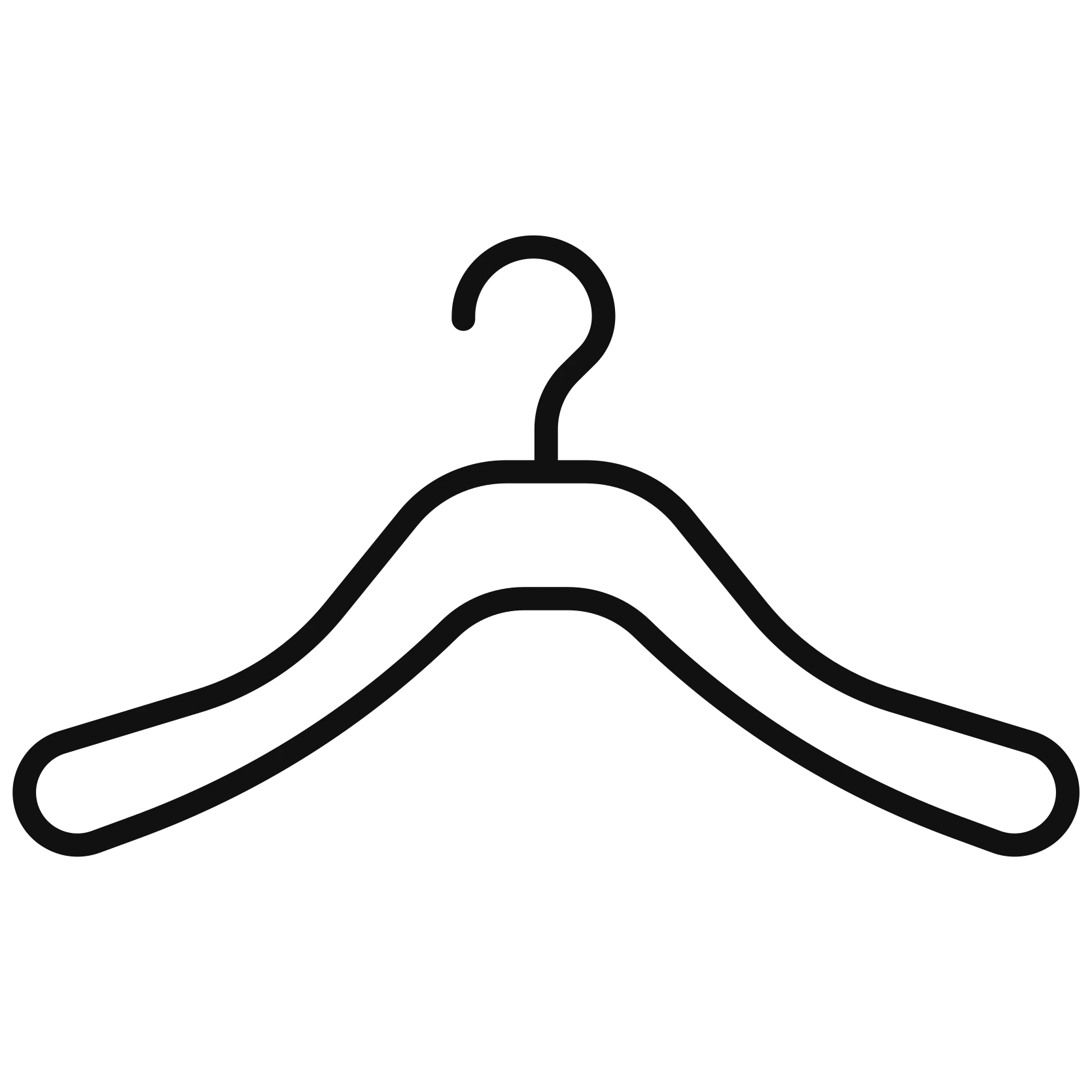 Icon of warehouse hanger with logo printing option, used for B2B clothes hangers and professional branding ``
